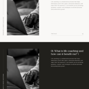 Kit FAQ pour Showit | 6 mises en page interactives exclusives